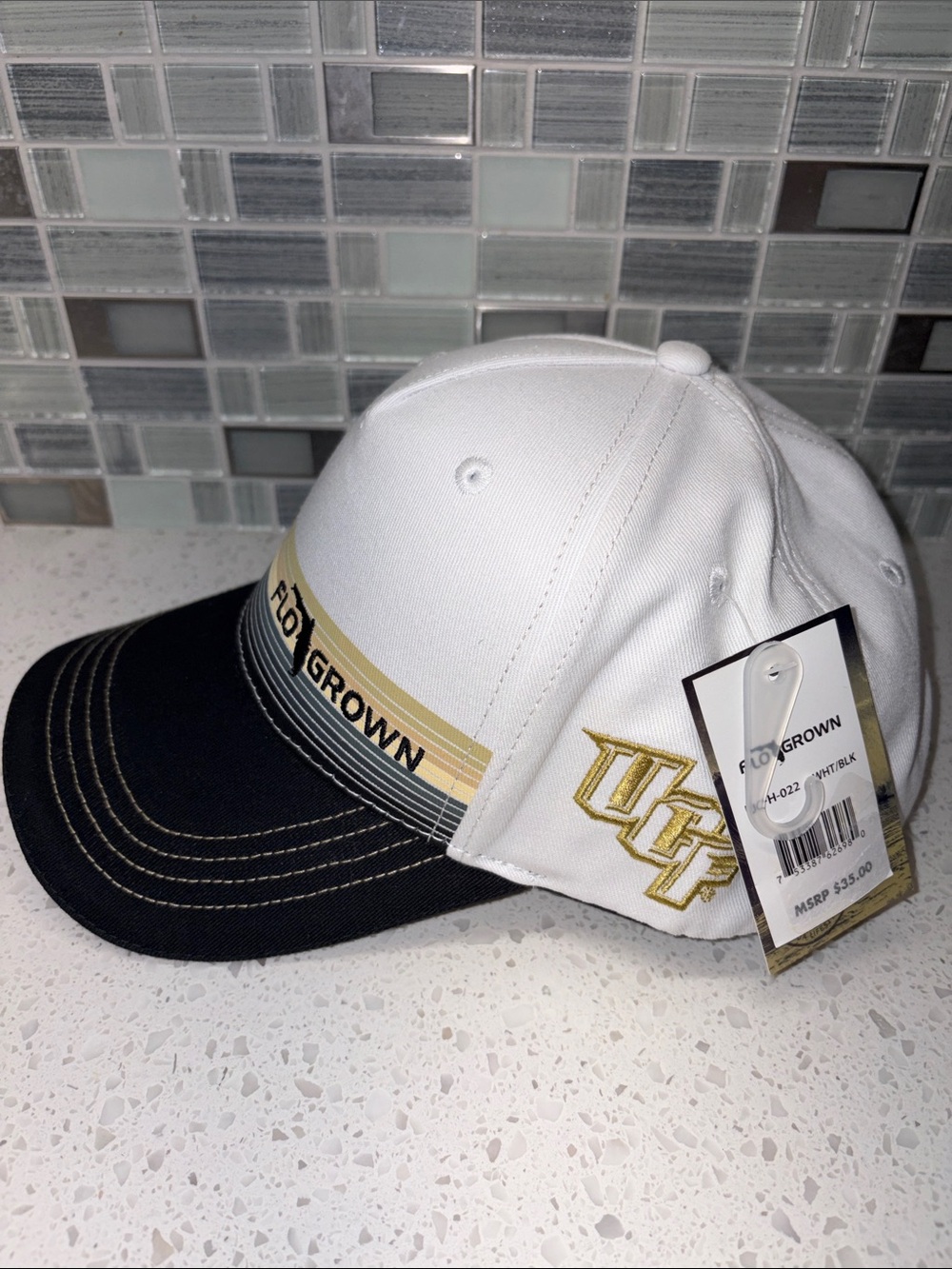 New UCF Knights Flo Grown White and Black Hat